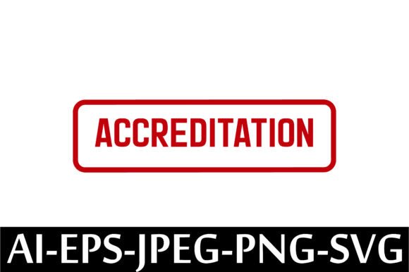 ACCREDITATION Rubber Stamp Design Vector for Modern Branding and Marketing