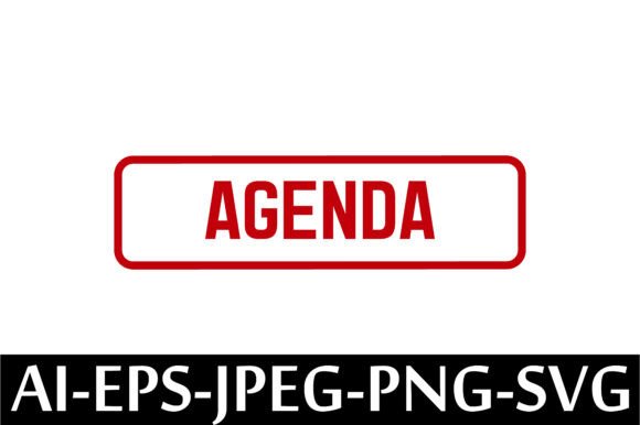 AGENDA Rubber Stamp Design Vector: A Graphics Freebie for Polished Content Publishing