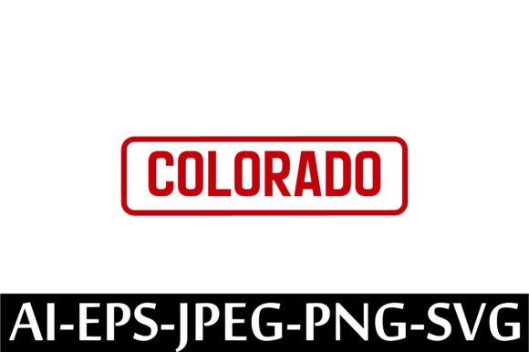 COLORADO Rubber Stamp Design Vector for Graphics and Freebies