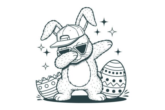 Dabbing Easter Bunny Egg SVG: A Playful Graphic Asset for Creative Websites and Crafts