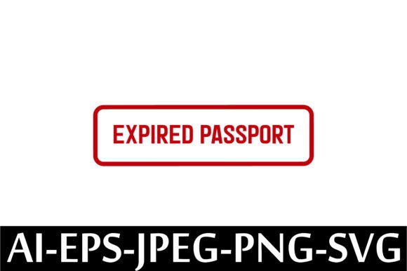 EXPIRED PASSPORT Rubber Stamp Design: A Freebie for Creative Marketing