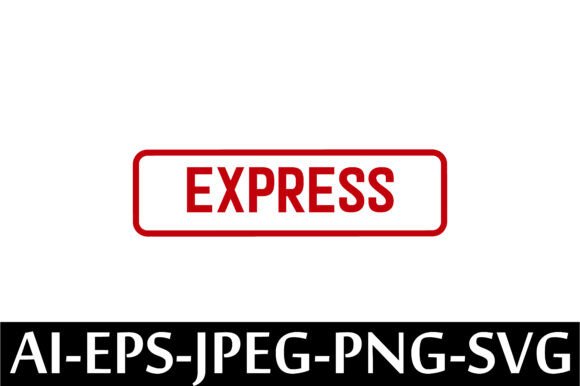 Express Rubber Stamp Design Vector Review for Embroidery Projects