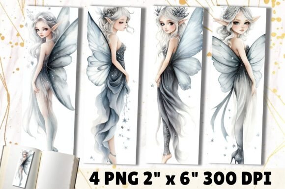 Fairy Fantasy Bookmark Designs: A Graphic Designer’s Take on a Crafty Asset