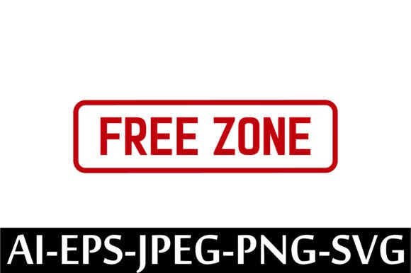 FREE ZONE Rubber Stamp Design Vector: A Versatile Graphic Freebie for Branding and Marketing