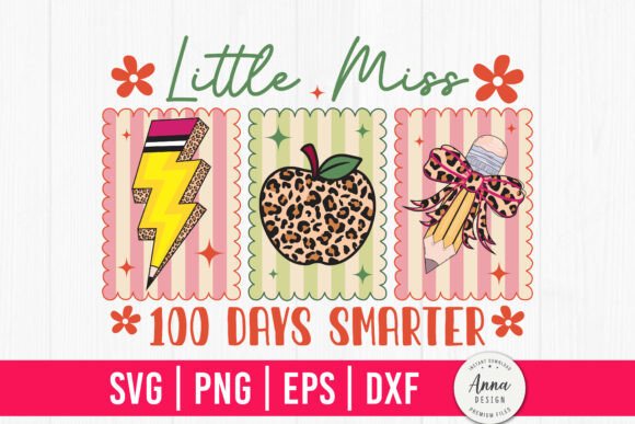 Little Miss 100 Days Smarter SVG – A Versatile Graphic for Handmade Creations