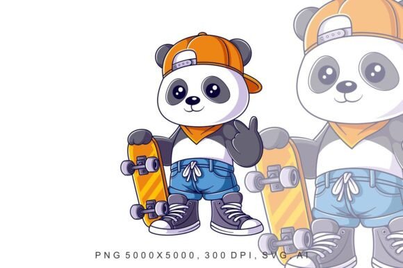 Panda Getting Ready to Skateboard Embroidery Design Review