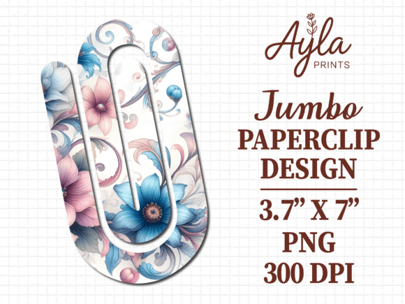 Pastel Floral Blossom Jumbo Paperclip: A Designer’s Perspective