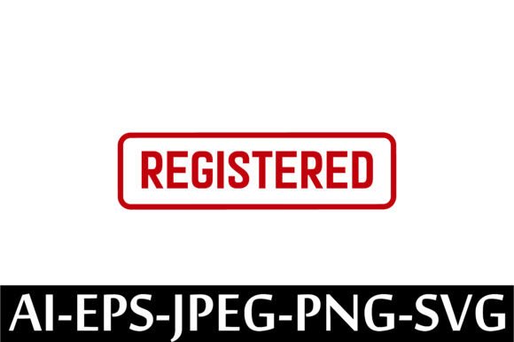 Registered Rubber Stamp Design Vector: A Freebie for Modern Editorial Graphics
