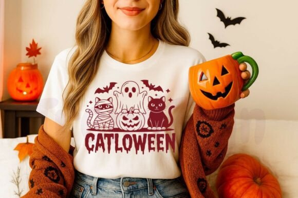 Spooky Black Cat Social Club SVG PNG Review: A Retro Halloween Embroidery Design